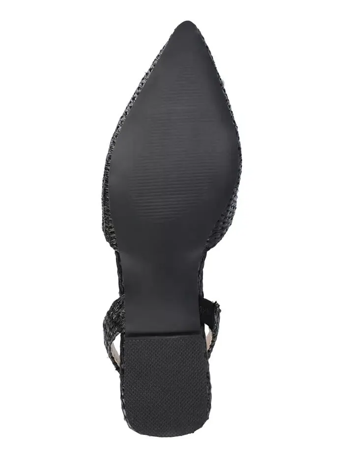 Женские балетки Hannae с декором Slingback Journee Collection — изображение 5 из 9, черный