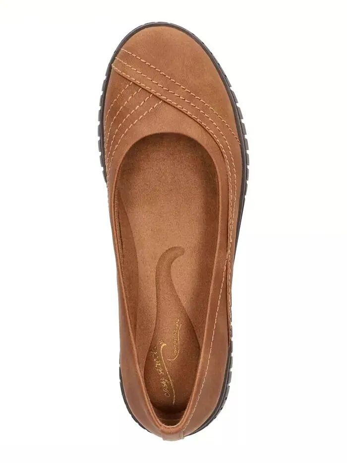 Женские балетки Cosma Comfort Easy Street — изображение 4 из 9, бежевый