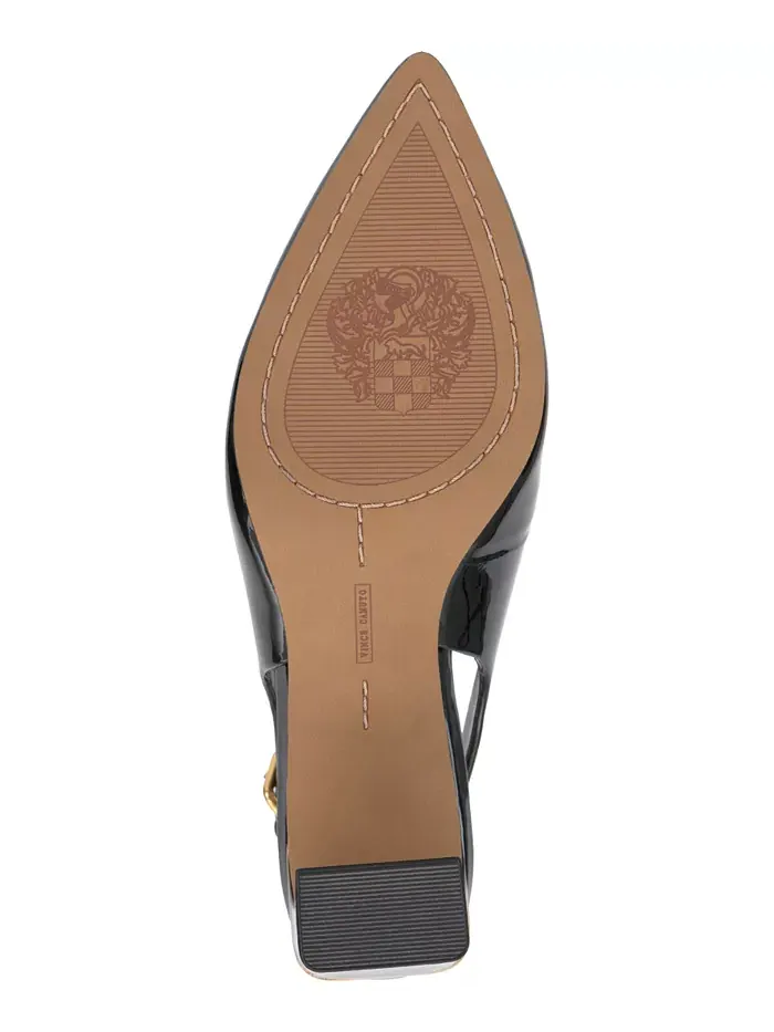 Патентованные туфли-лодочки Hamden-B Slingback Vince Camuto — изображение 5 из 5, черный