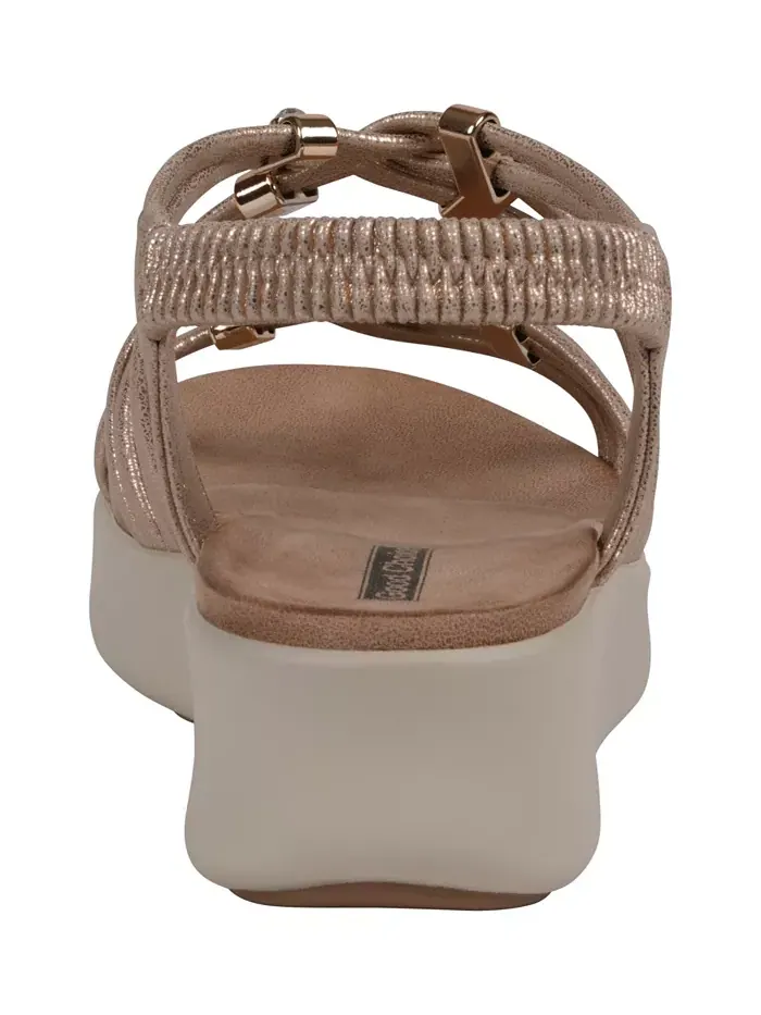 Женские сандалии Fran на платформе с ремешками GC Shoes — изображение 3 из 5, золото