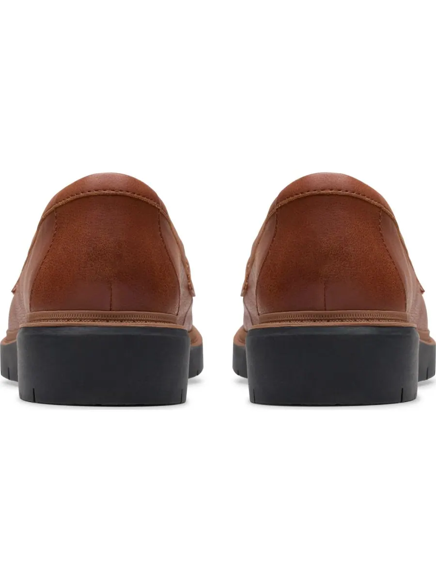 Лоферы женские Clarks Westlynn Glow без шнурков, кожаные — изображение 3 из 5, бежевый