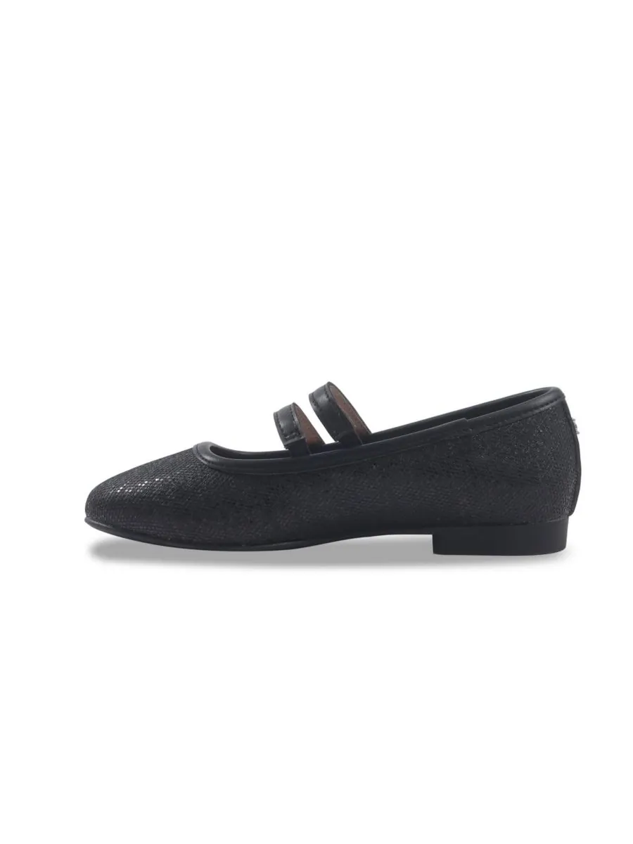 Балетки Мэри Джейн с двойным ремешком от Little and Big Girls Maeve Button Sam Edelman — изображение 4 из 7, черный