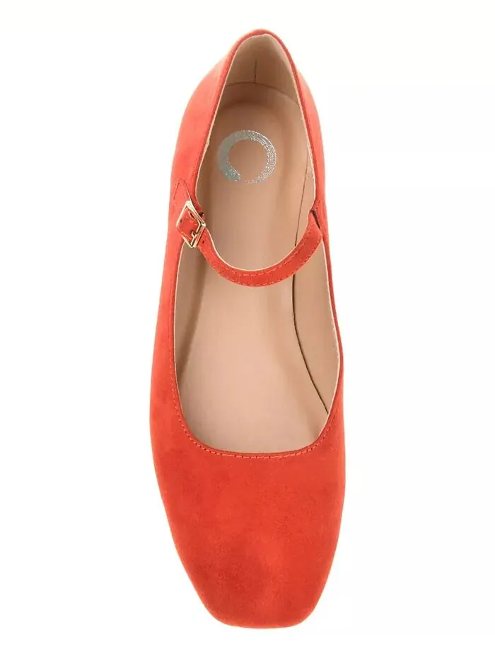 Женские туфли-лодочки Carrie Square Toe Mary Jane Journee Collection — изображение 4 из 6, коралл