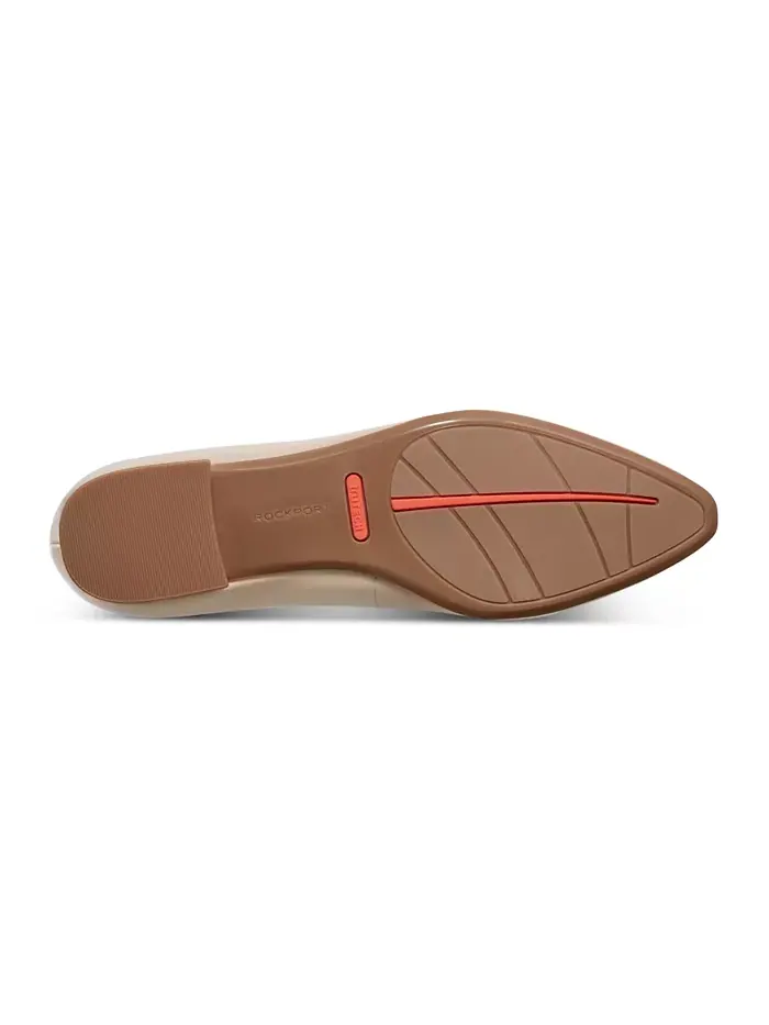 Женские туфли-балетки Tessa Total Motion с острым носом Rockport — изображение 5 из 8, натуральный