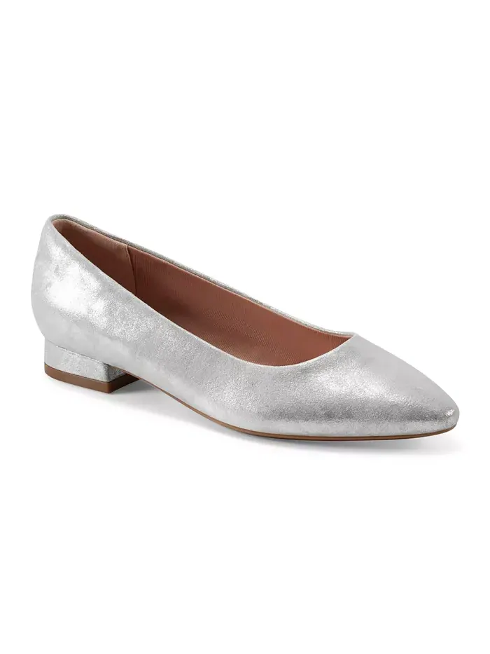 Женские туфли-балетки Tessa Total Motion с острым носом Rockport — изображение 7 из 8, натуральный