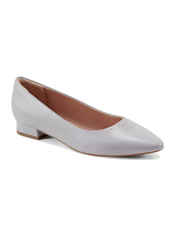 Женские туфли-балетки Tessa Total Motion с острым носом Rockport — изображение 8 из 8, натуральный