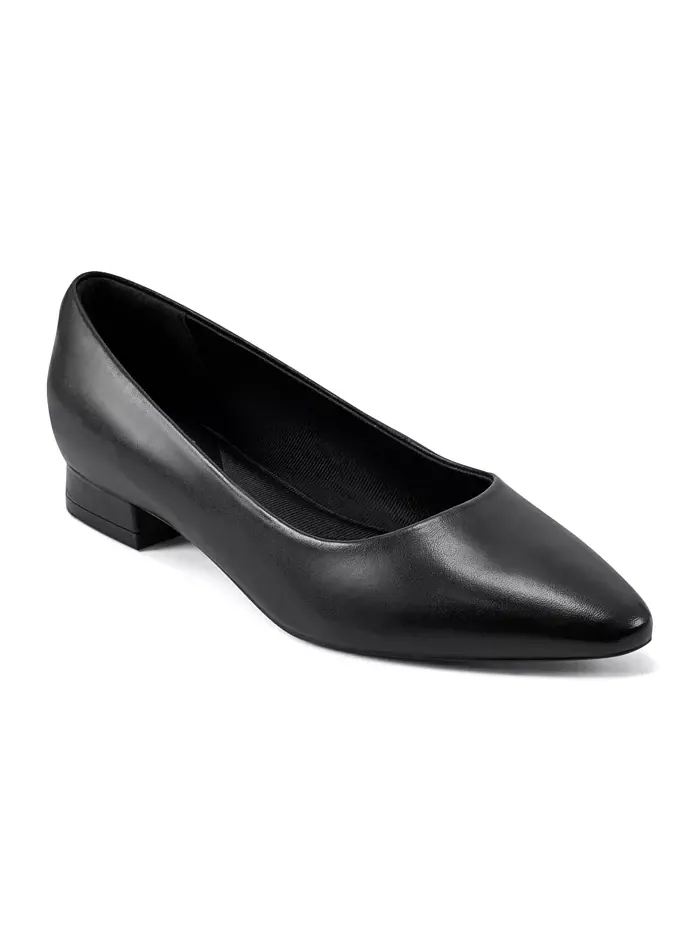 Женские туфли-балетки Tessa Total Motion с острым носом Rockport — изображение 1 из 8, черный