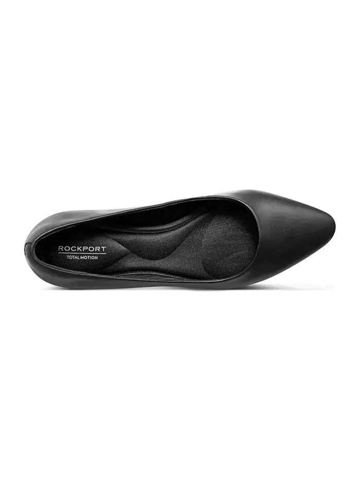 Женские туфли-балетки Tessa Total Motion с острым носом Rockport — изображение 4 из 8, черный