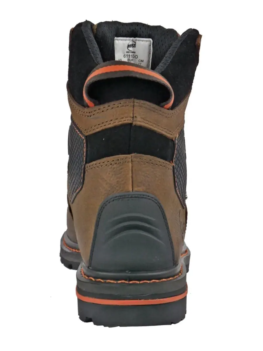 Мужские рабочие ботинки Range 6 дюймов с композитным носком Hoss Boot Company — изображение 3 из 6, коричневый
