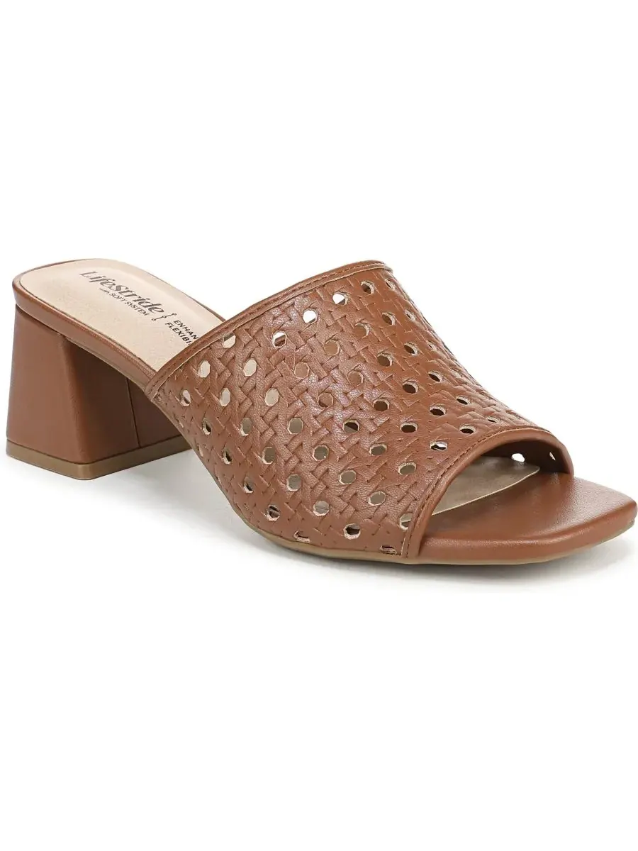 Женские сандалии Colette 3 Slide LifeStride, Caramel Faux Leather — изображение 1 из 5