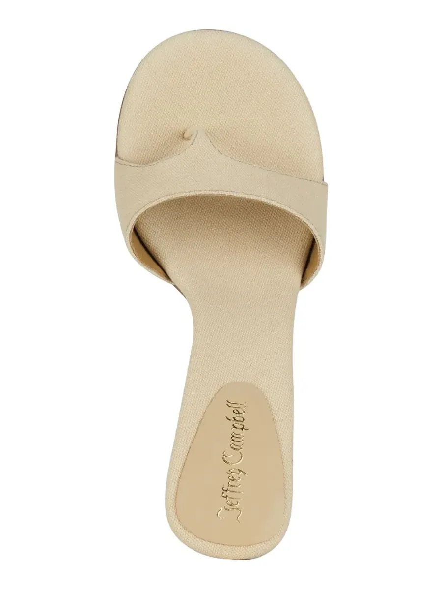 Женские сандалии Linette из бамбукового волокна с оригинальным дизайном Jeffrey Campbell — изображение 4 из 5, бежевый