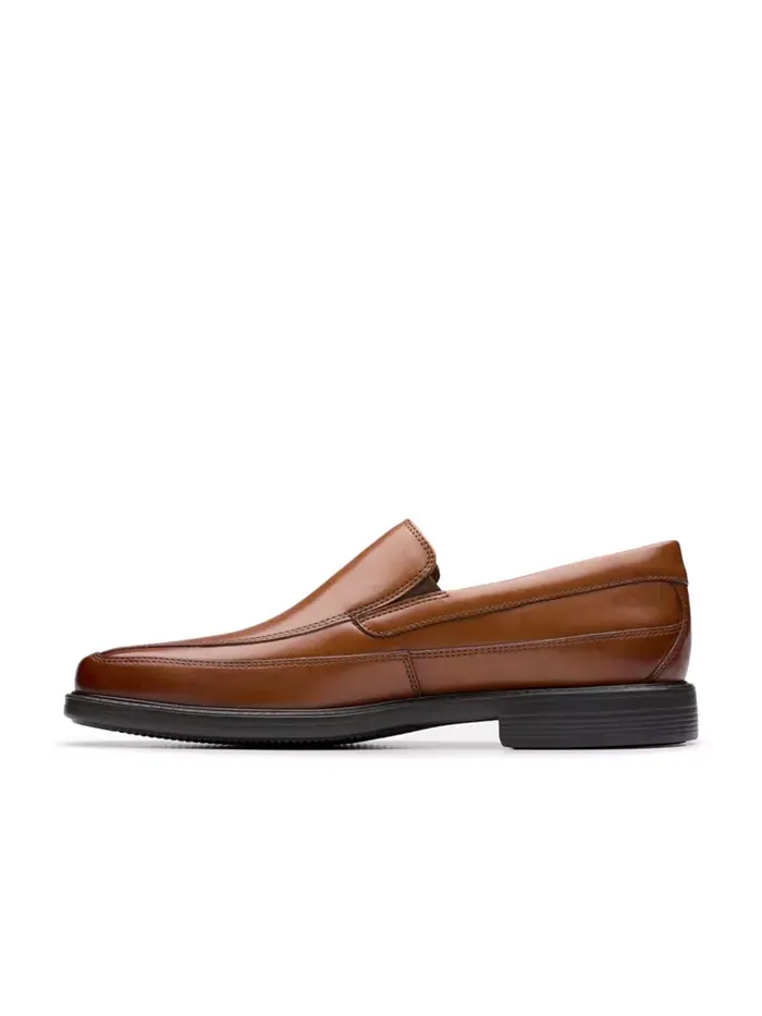 Лоферы мужские Clarks Cosgrove Free, кожаные — изображение 2 из 7, темный бежевый