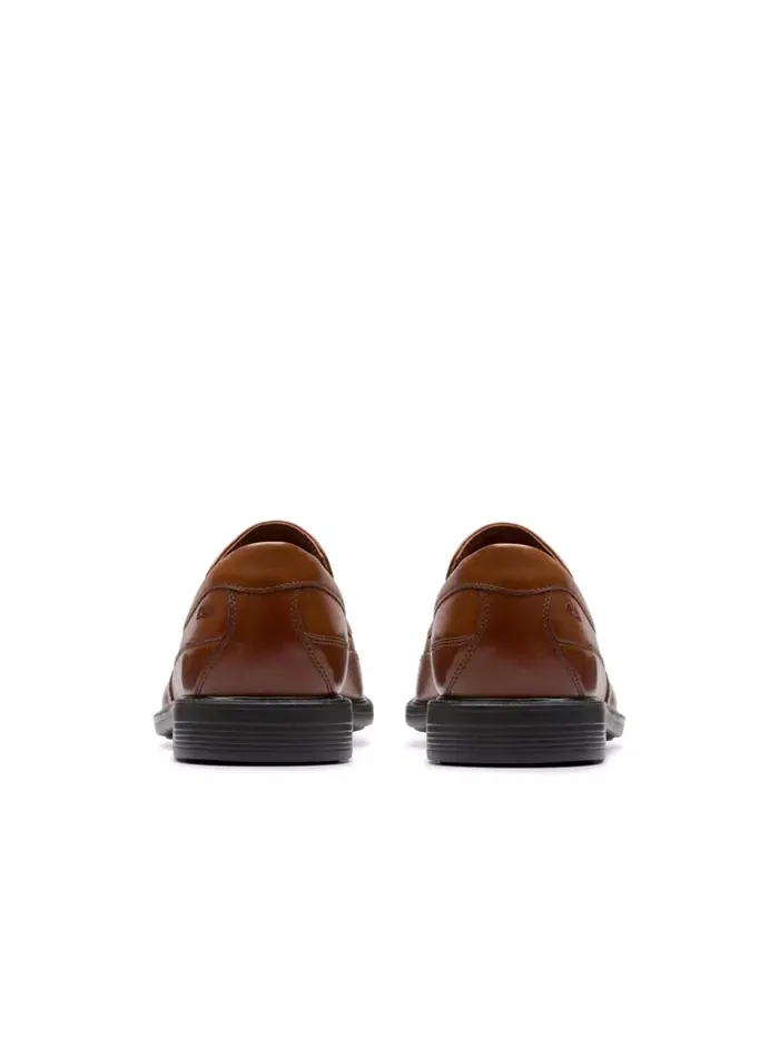 Лоферы мужские Clarks Cosgrove Free, кожаные — изображение 4 из 7, темный бежевый