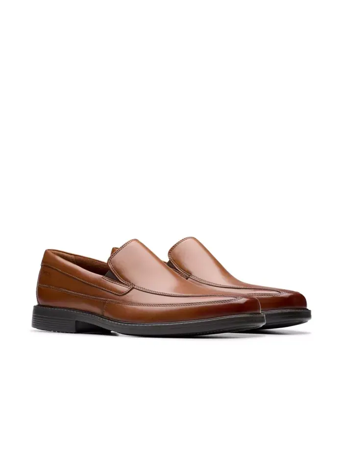 Лоферы мужские Clarks Cosgrove Free, кожаные — изображение 5 из 7, темный бежевый
