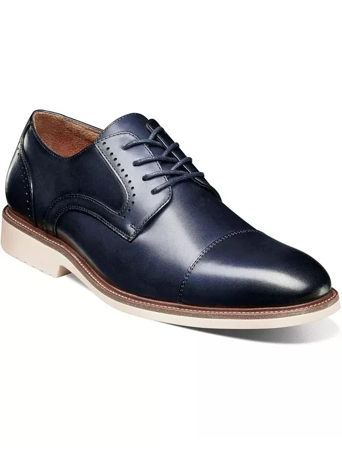 Мужские туфли Wesbridge Cap Toe Lace Stacy Adams — изображение 1 из 7, темно-синий
