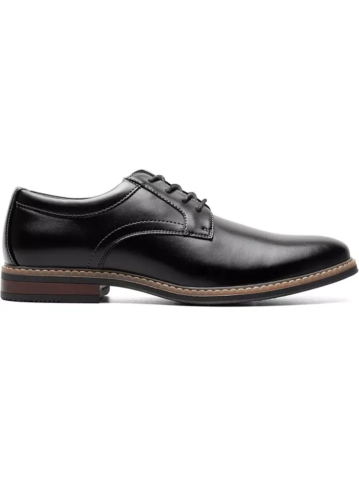Мужские оксфорды Carmelo Plain Toe Nunn Bush — изображение 2 из 7, черный