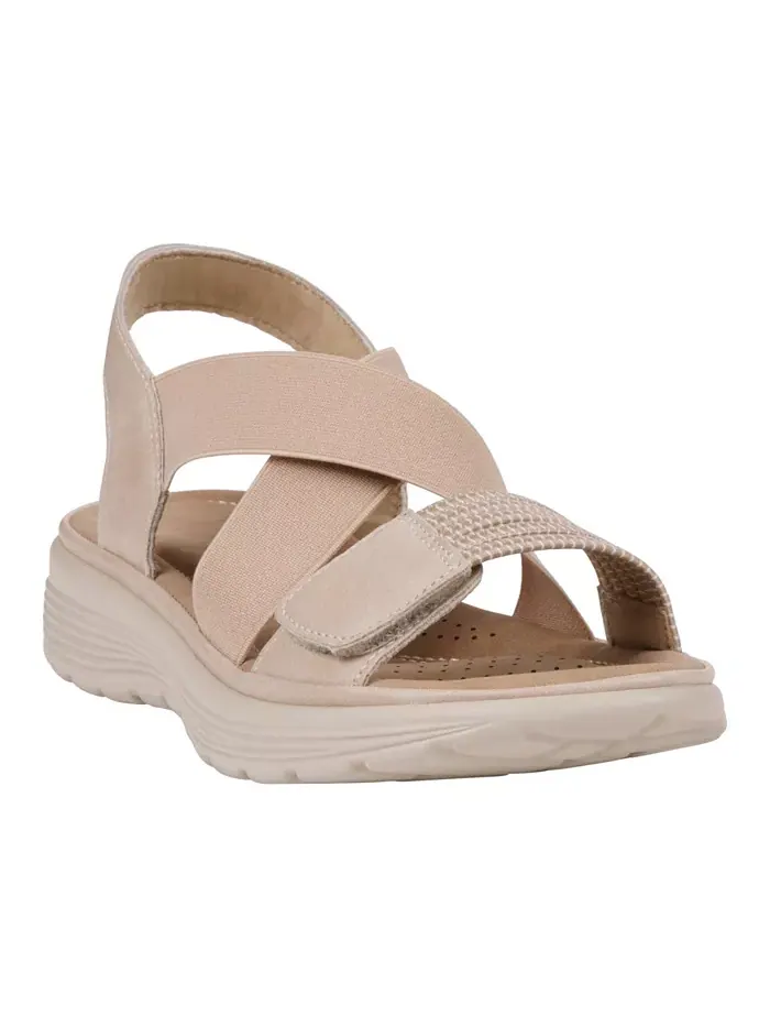 Женские сандалии Ariel Elastic Comfort Flat GC Shoes — изображение 1 из 5, нудовый