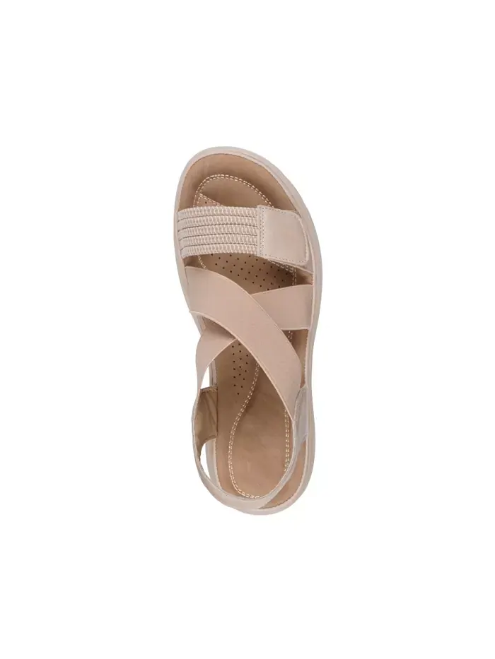 Женские сандалии Ariel Elastic Comfort Flat GC Shoes — изображение 4 из 5, нудовый