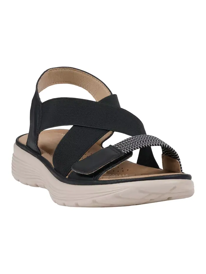 Женские сандалии Ariel Elastic Comfort Flat GC Shoes — изображение 1 из 5, черный