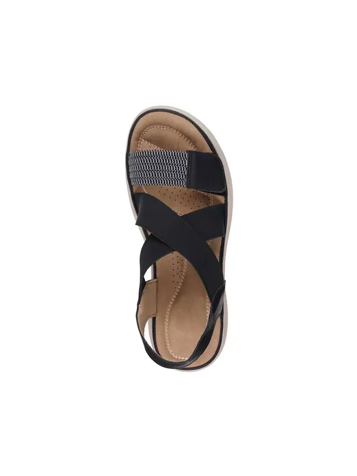 Женские сандалии Ariel Elastic Comfort Flat GC Shoes — изображение 4 из 5, черный