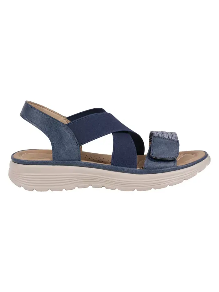 Женские сандалии Ariel Elastic Comfort Flat GC Shoes — изображение 2 из 5, темно-синий
