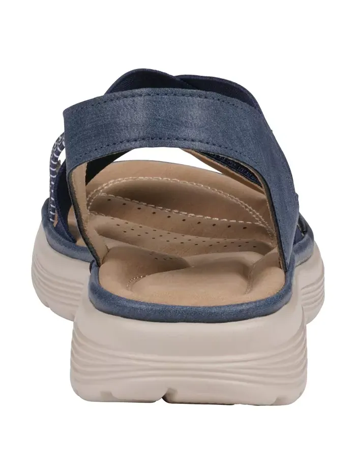 Женские сандалии Ariel Elastic Comfort Flat GC Shoes — изображение 3 из 5, темно-синий