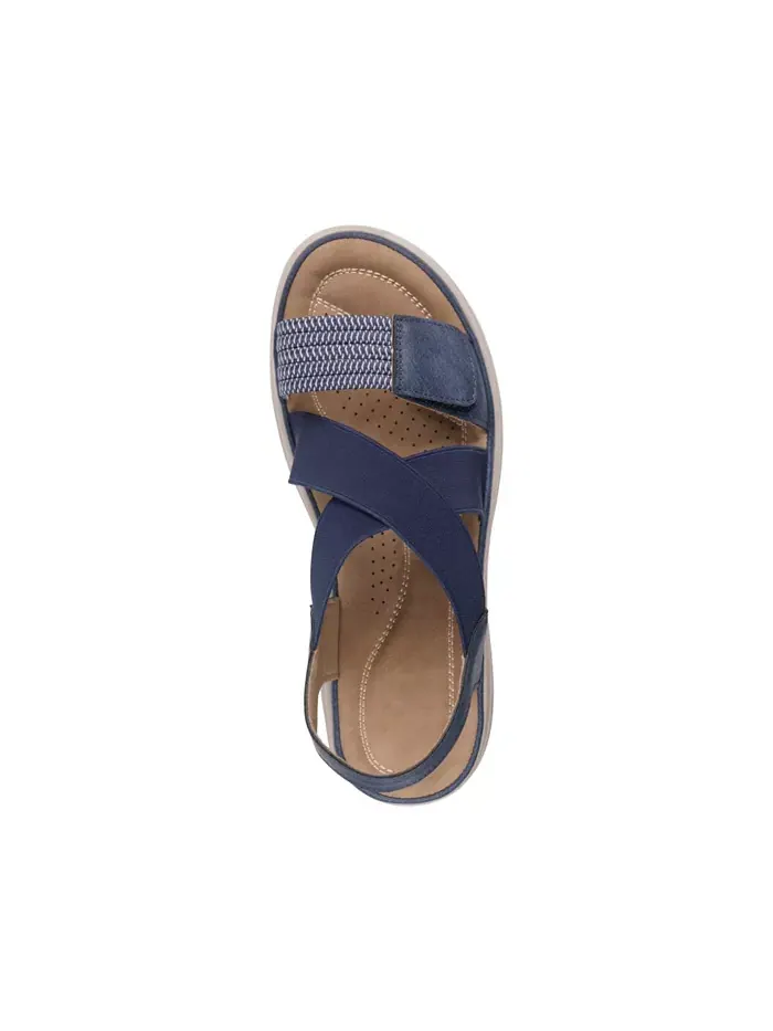 Женские сандалии Ariel Elastic Comfort Flat GC Shoes — изображение 4 из 5, темно-синий