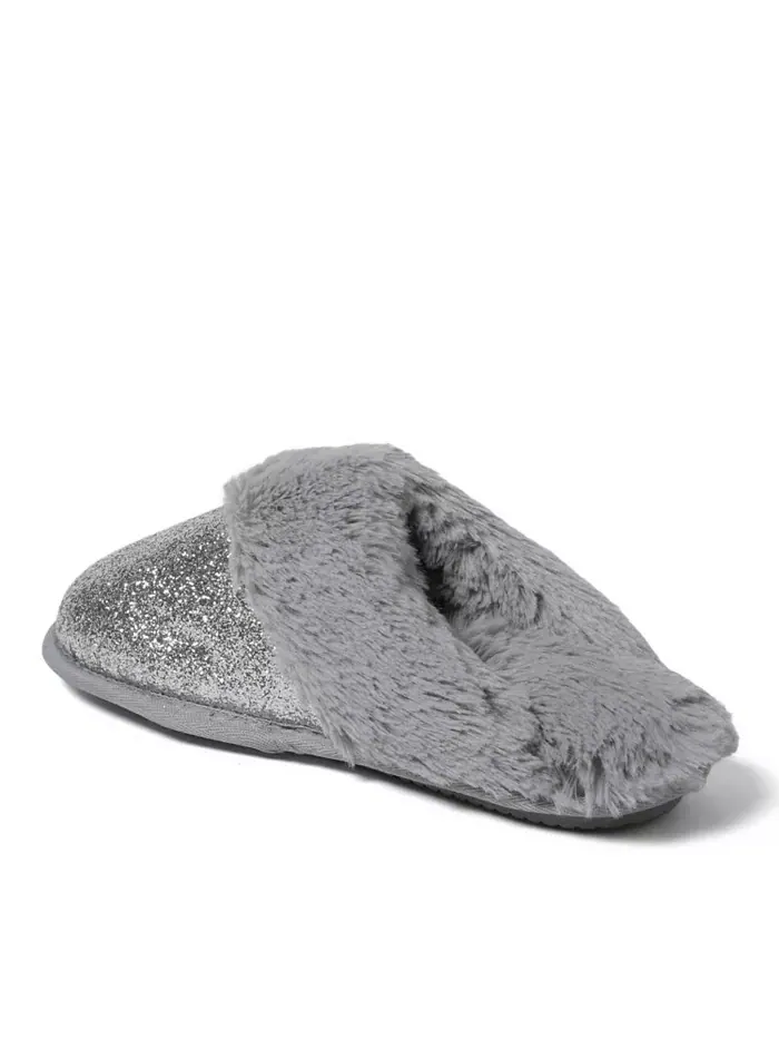 Уютные тапочки Cozyfoams с блестками и подарочной упаковкой Dearfoams — изображение 2 из 5, серебряный