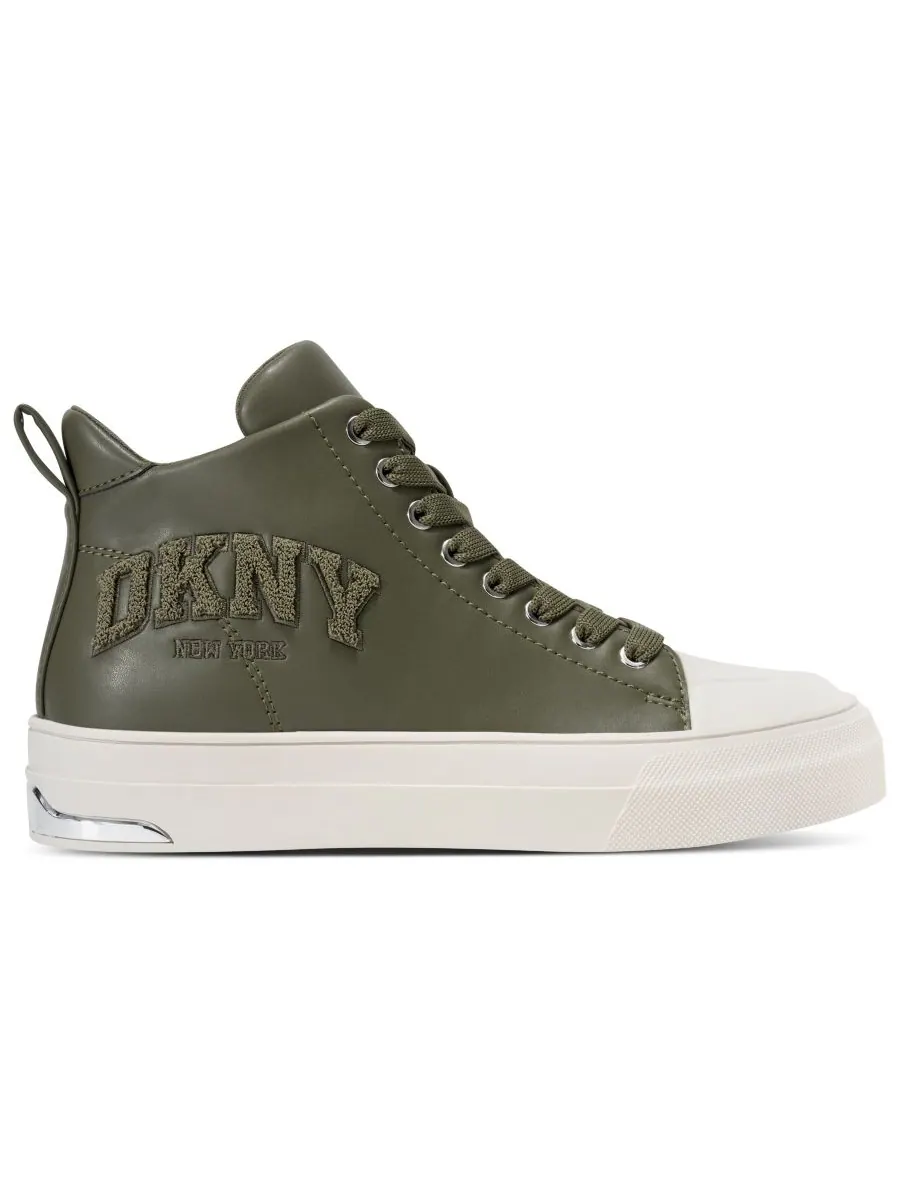 Женские кроссовки Yaser на шнуровке средней высоты DKNY — изображение 2 из 5, зеленый