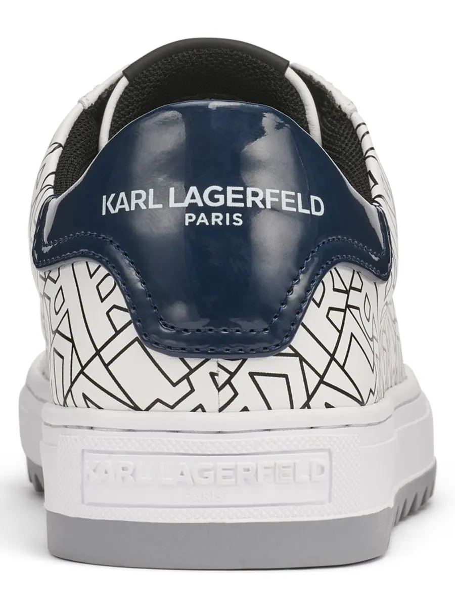 Мужские кроссовки с кожаной отделкой KARL LAGERFELD PARIS — изображение 3 из 5, белый