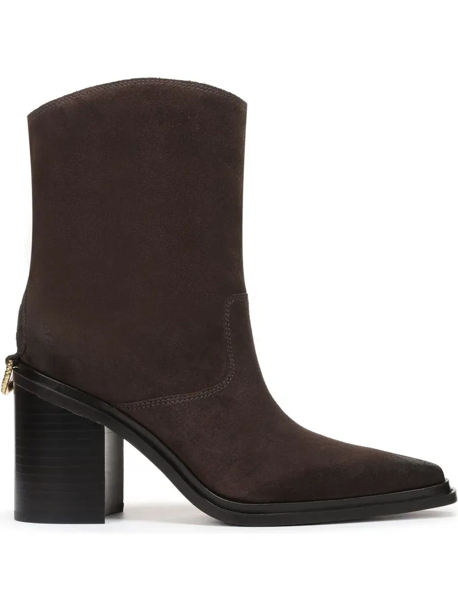 Ботильоны на каблуке Laken Pull-On Franco Sarto — изображение 2 из 5, коричневый