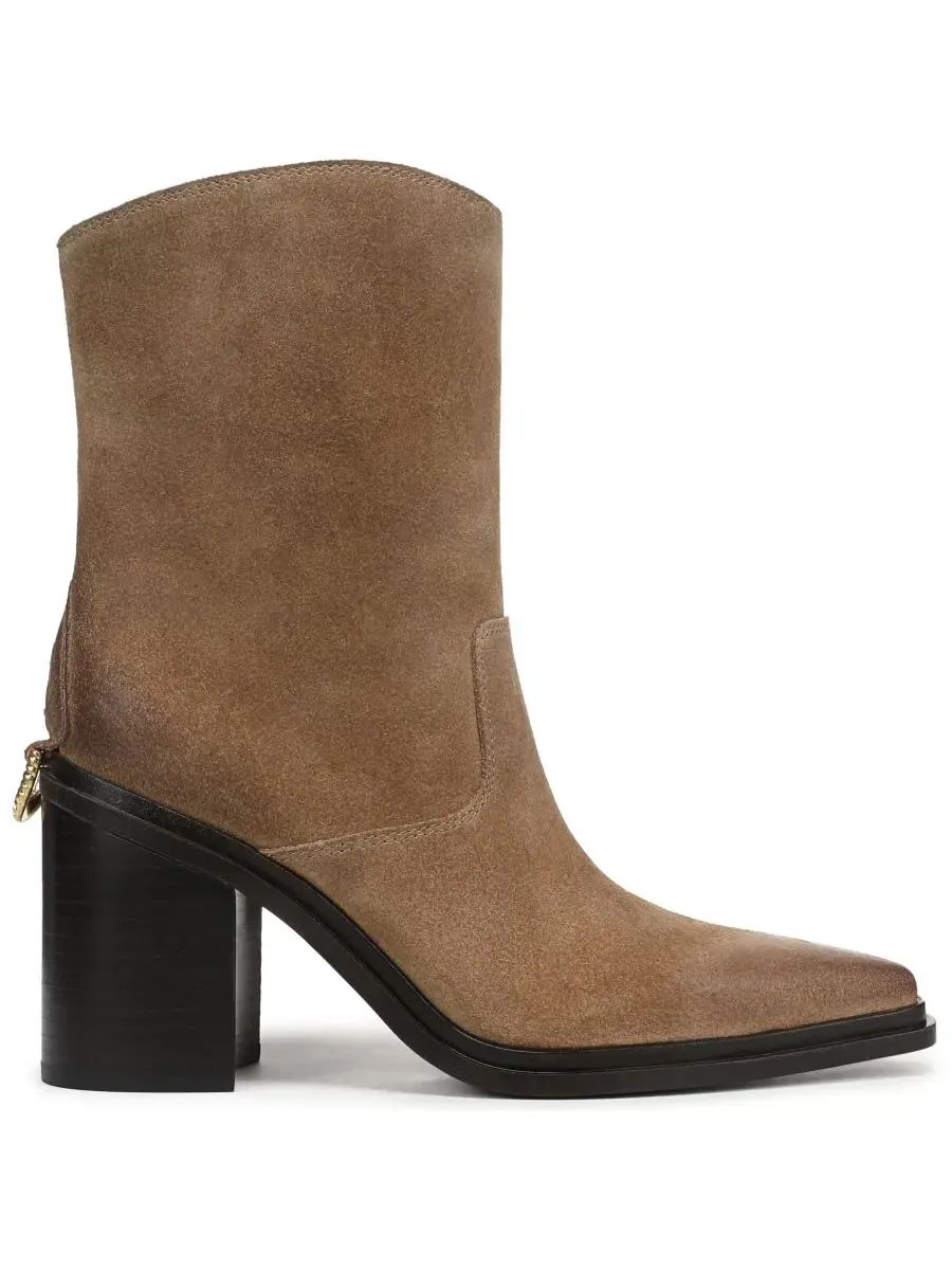 Ботильоны на каблуке Laken Pull-On Franco Sarto, Nutmeg Suede — изображение 2 из 5