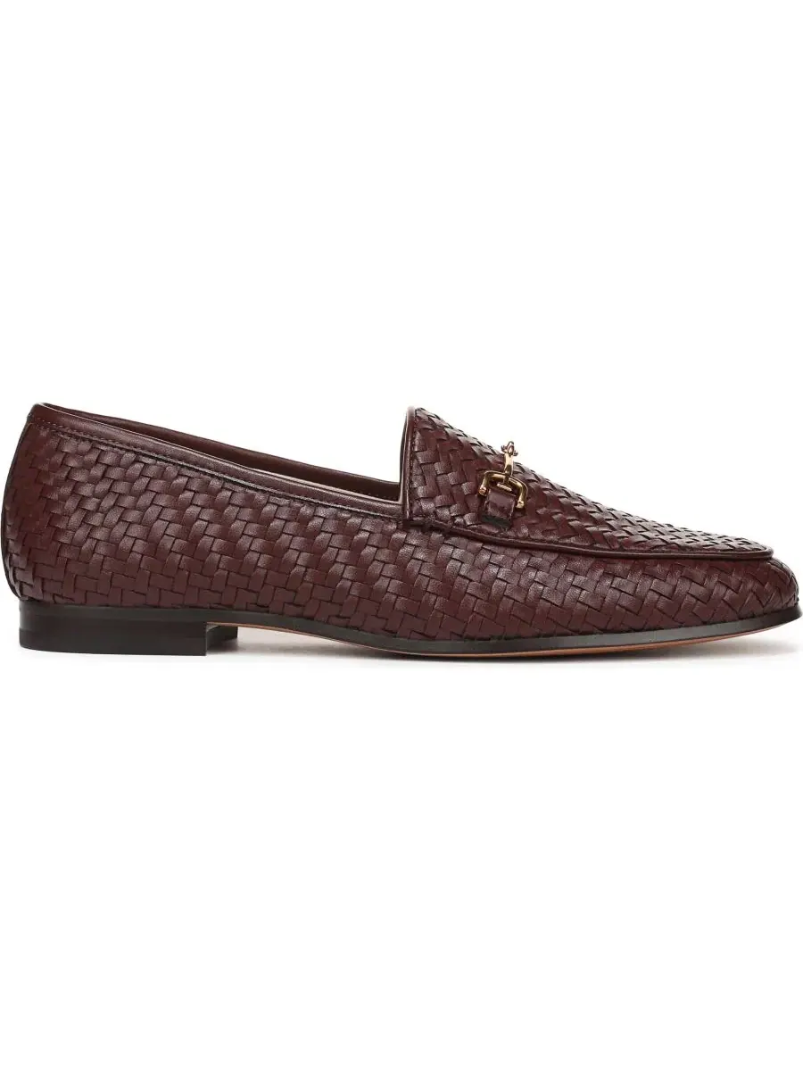 Женские лоферы Loraine Weave Bit с мысом Almond Toe Sam Edelman — изображение 2 из 5, бордовый