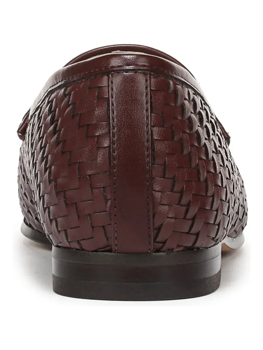 Женские лоферы Loraine Weave Bit с мысом Almond Toe Sam Edelman — изображение 3 из 5, бордовый