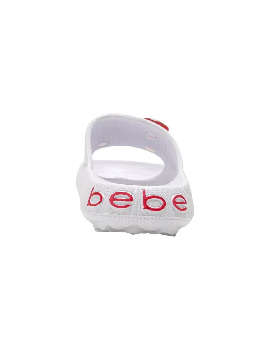 Сандалии-слайды с фруктовыми шармами EVA Slide Bebe — изображение 3 из 5, белый