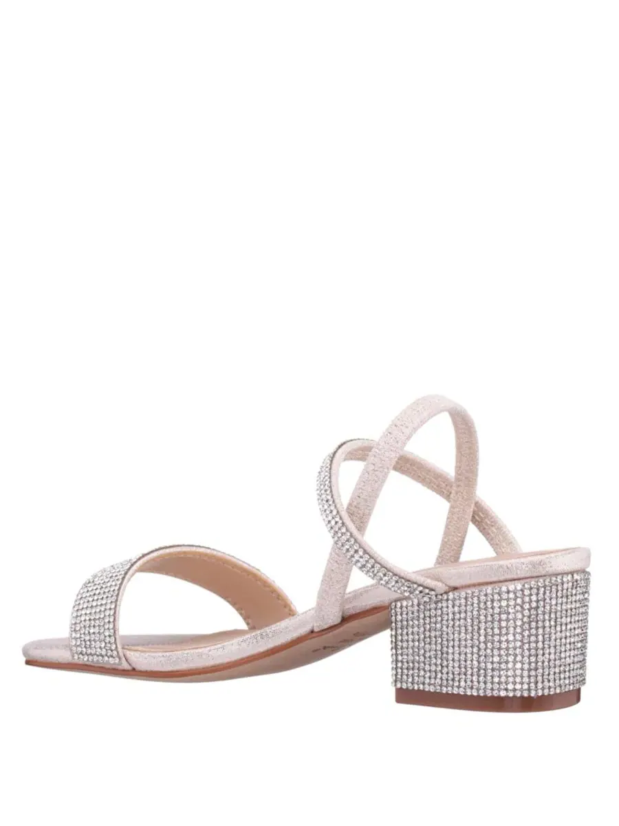 Сандалии с кристаллами CARLA Big Girl Sandal Nina — изображение 5 из 7, платиновый