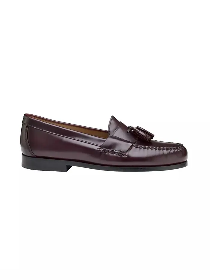 Мужские мокасины Hayes Tassel Slip-On Johnston & Murphy — изображение 2 из 5, бордовый
