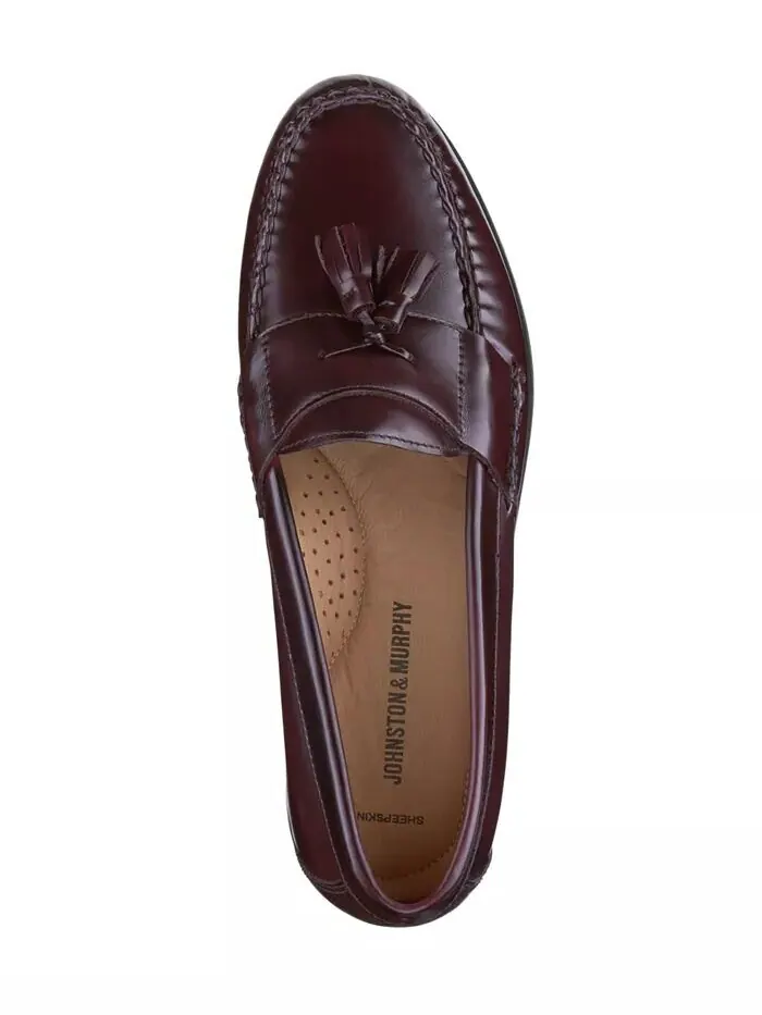 Мужские мокасины Hayes Tassel Slip-On Johnston & Murphy — изображение 4 из 5, бордовый
