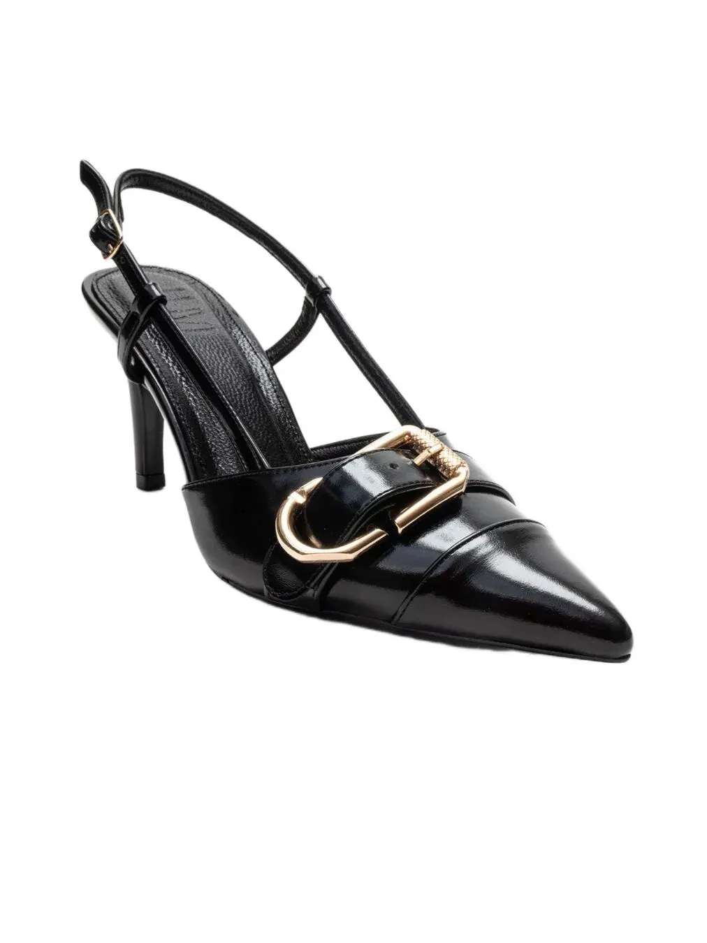 Женские туфли-лодочки Noen с пряжкой и острым носком на шпильке Prologue Shoes — изображение 1 из 6, черный