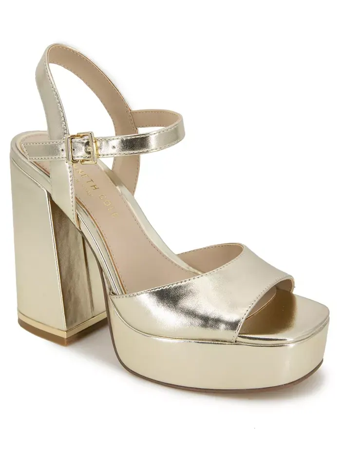 Женские сандалии Dolly на платформе Kenneth Cole New York — изображение 1 из 5, светлый золотистый