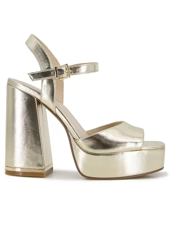 Женские сандалии Dolly на платформе Kenneth Cole New York — изображение 2 из 5, светлый золотистый