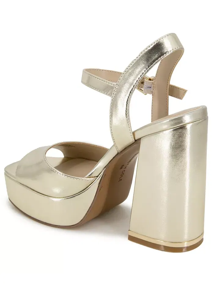 Женские сандалии Dolly на платформе Kenneth Cole New York — изображение 5 из 5, светлый золотистый