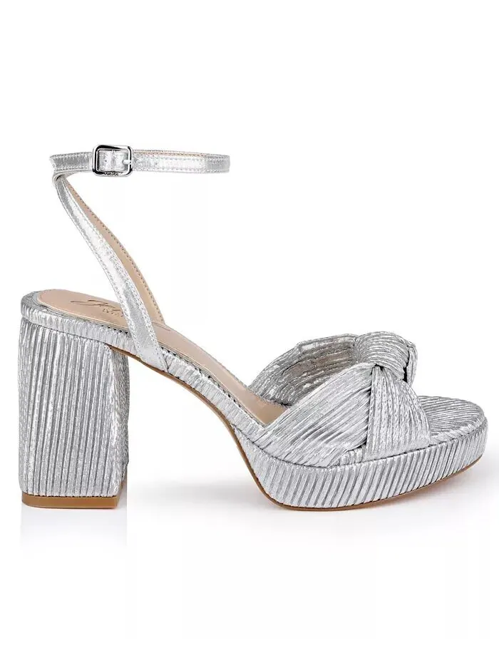 Женские сандалии Tyler на платформе Jewel Badgley Mischka — изображение 2 из 11, серебряный