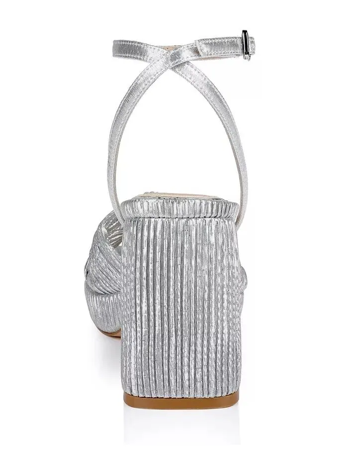Женские сандалии Tyler на платформе Jewel Badgley Mischka — изображение 3 из 11, серебряный