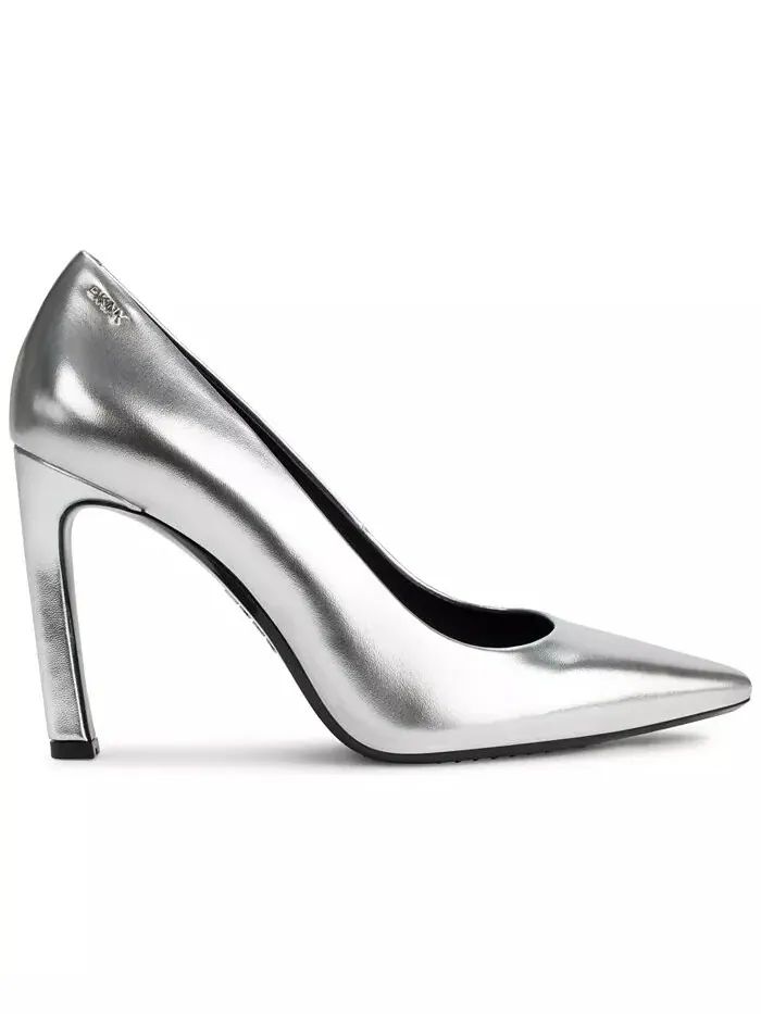 Женские туфли-лодочки Chrystie на высоком каблуке DKNY — изображение 2 из 5, серебряный