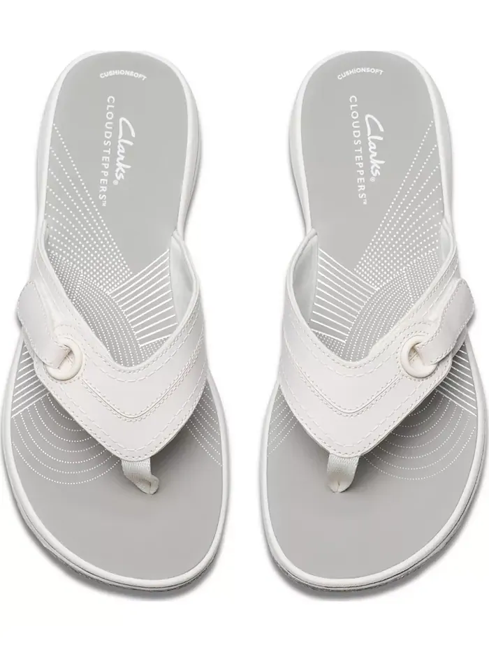 Сандалии-вьетнамки Clarks Cloudsteppers Breeze Reyna — изображение 6 из 8, белый