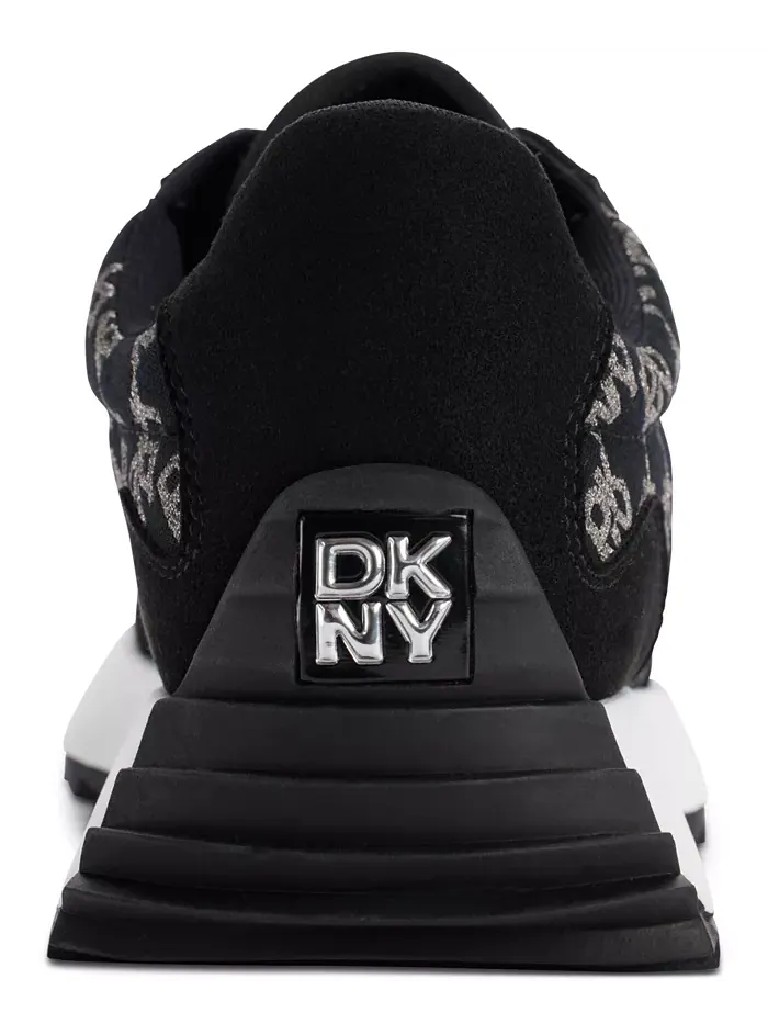 Женские беговые кроссовки DKNY Naples в клетку — изображение 3 из 5, черный