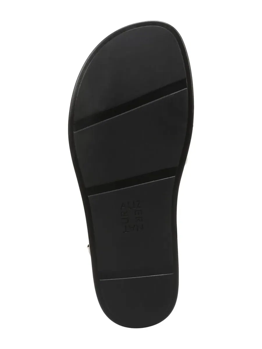 Женские сандалии Fame на плоской подошве с ремешками Naturalizer, айвори mist faux leather — изображение 5 из 7, бежевый