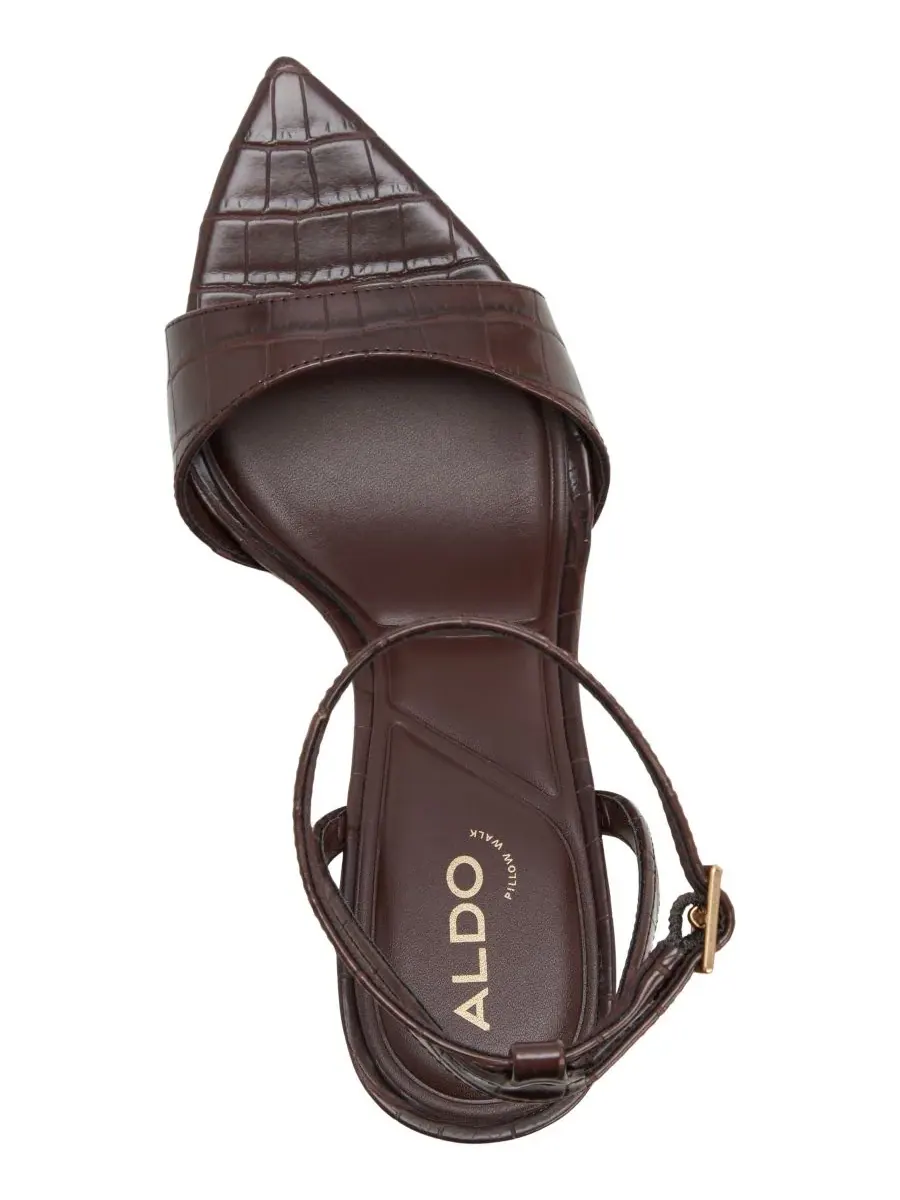 Женские сандалии Leandra с острым носком ALDO — изображение 4 из 5, темный коричневый