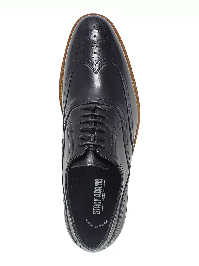 Мужские оксфорды Dunbar Wingtip Stacy Adams — изображение 3 из 5, черный